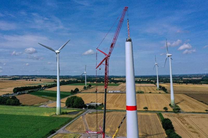 The German Wind Energy Association said 331 wind power stations had been built in Europe's top economy since January with a capa