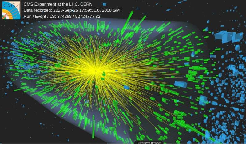 The LHC lead-ion collision run starts