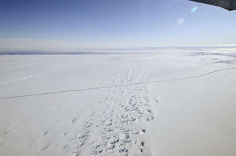 The remote Pine Island glacier in Antarctica, where plutonium has been detected deep under the ice