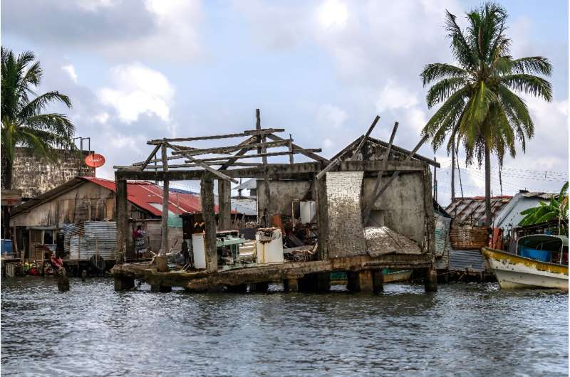 La subida del nivel del mar ya ha destruido varias casas en la isla caribeña de Carti Sugtupu