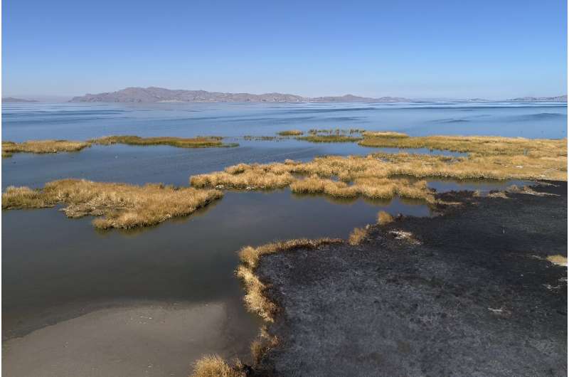 The waters of Lake Titicaca are receding steadily