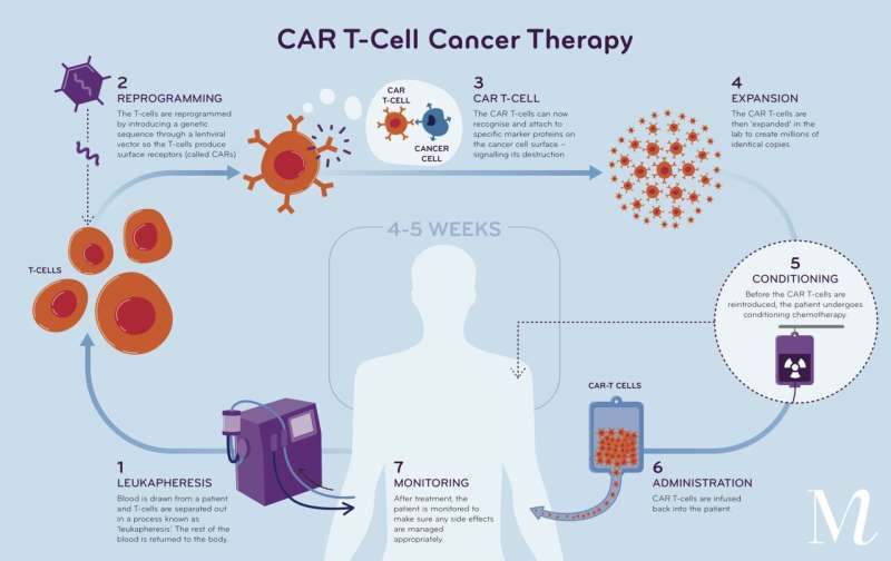 Third-generation anti-CD19 CAR T-cells demonstrate efficacy without neurotoxicity in B-cell lymphoma phase 1 clinical trial