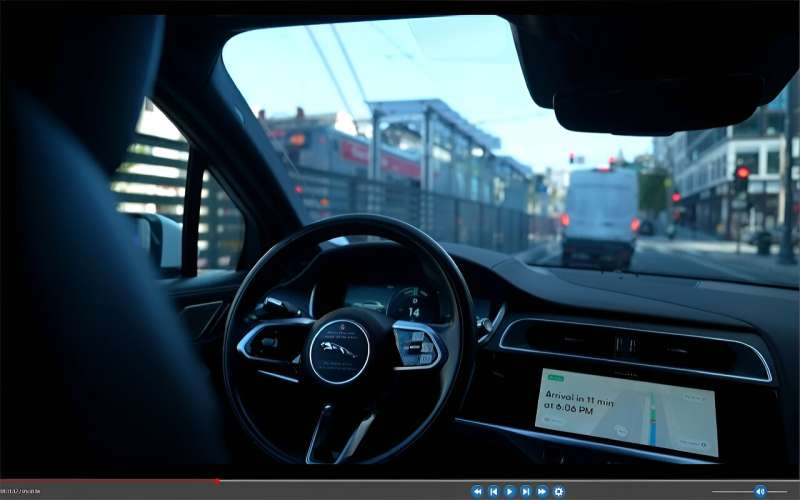 This August 25, 2023, screen grab shows a Waymo car in San Francisco, one of the driverless vehicles residents in the US city ar