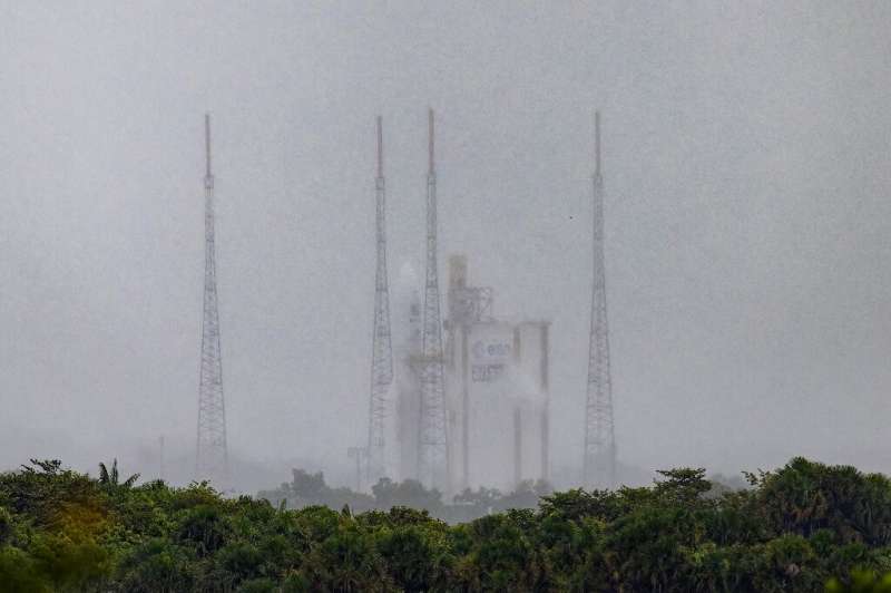 Thursday's launch was called off just minutes before countdown due to bad weather in Kourou
