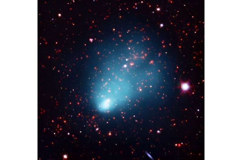 Titanic galaxy cluster collision in the early Universe challenges standard cosmology
