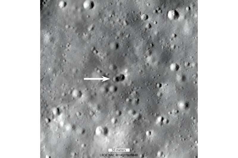 Tracking an errant space rocket to a mysterious crater on the moon