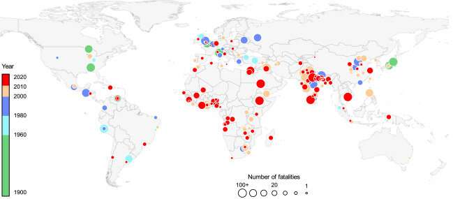 Travelling overseas? This map shows the hot spot areas for deadly crowd accidents