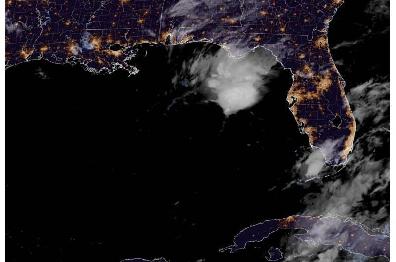 Tropical Storm Arlene, 1st of season, forms in Gulf of Mexico