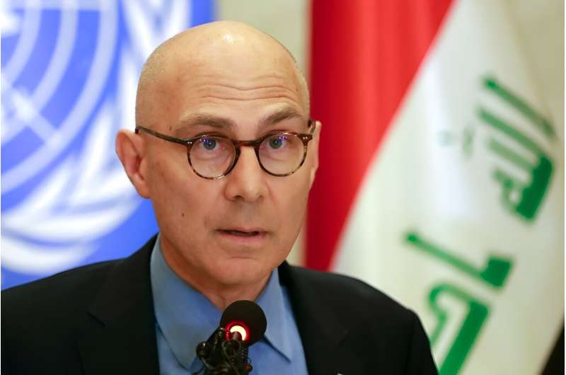 UN High Commissioner for Human Rights Volker Turk said 'we look into our future' through climate impact on Iraqi communities