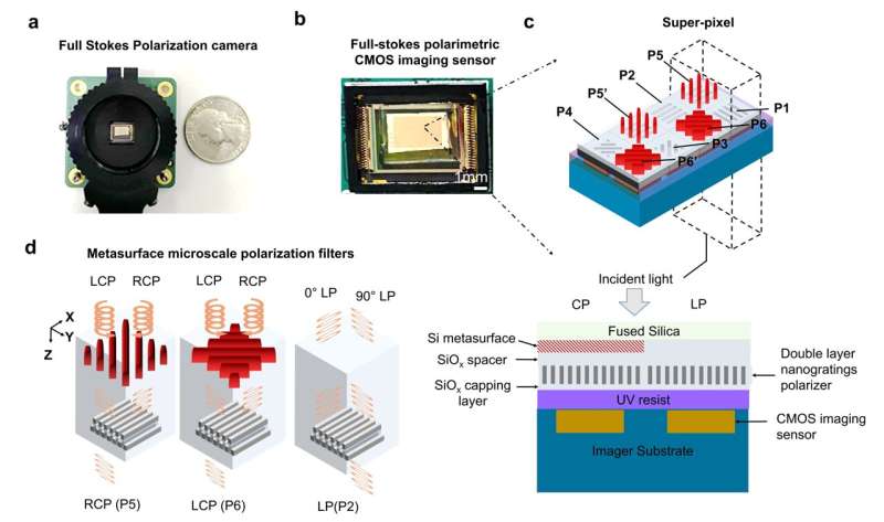 Unveiling the invisible: a bioinspired CMOS-integrated polarization imaging sensor