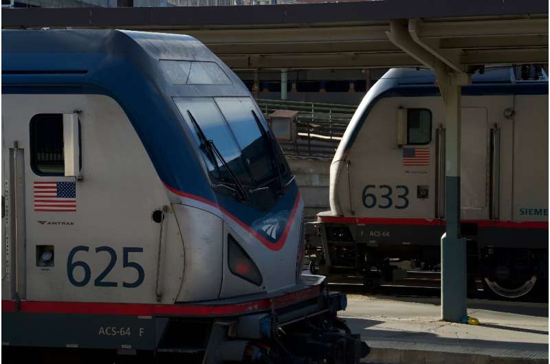US rail company Amtrak has frequent service throughout the Washington-New-York-Boston corridor, but service can be spotty or even non-existent in several locations across the United States