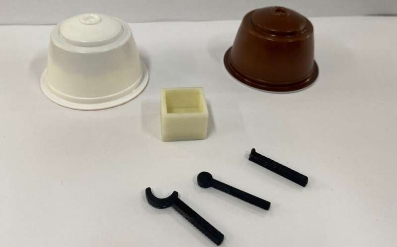 Used coffee pods can be recycled to produce filaments for 3D printing