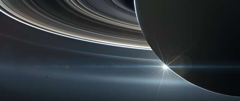 Using eclipses to calculate the transparency of Saturn's rings