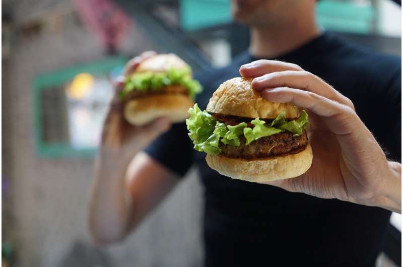 Using protein-glutaminase treatment to make veggie-burgers more moist