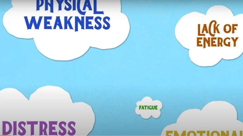 Video animation guide to help young people living with cancer-related fatigue