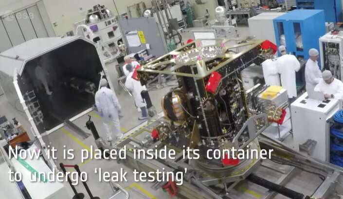Video: Hera Propulsion Module leak test, in time-lapse
