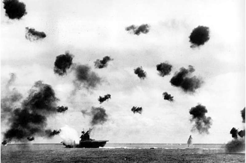 Video provides first clear views of WWII aircraft carriers lost in the pivotal Battle of Midway