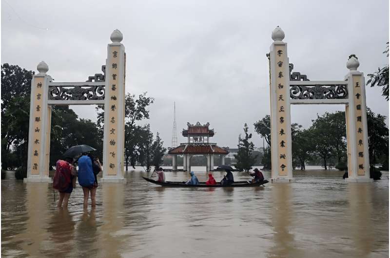 Vietnam's ancient city of Hue was 'flooded everywhere', a resident told AFP