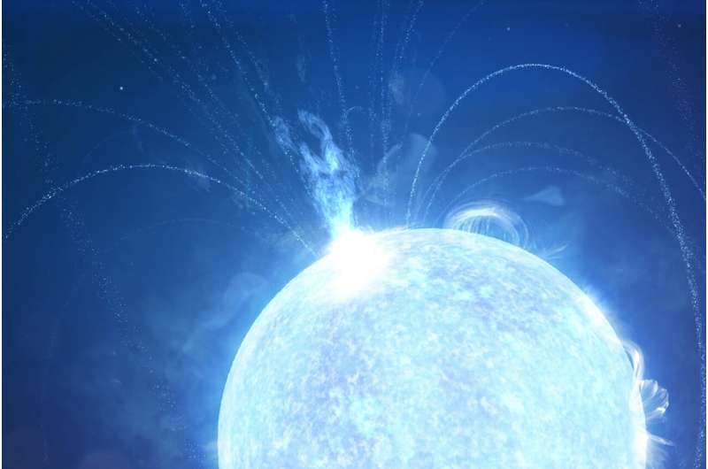 Volcano-like rupture could have caused magnetar slowdown