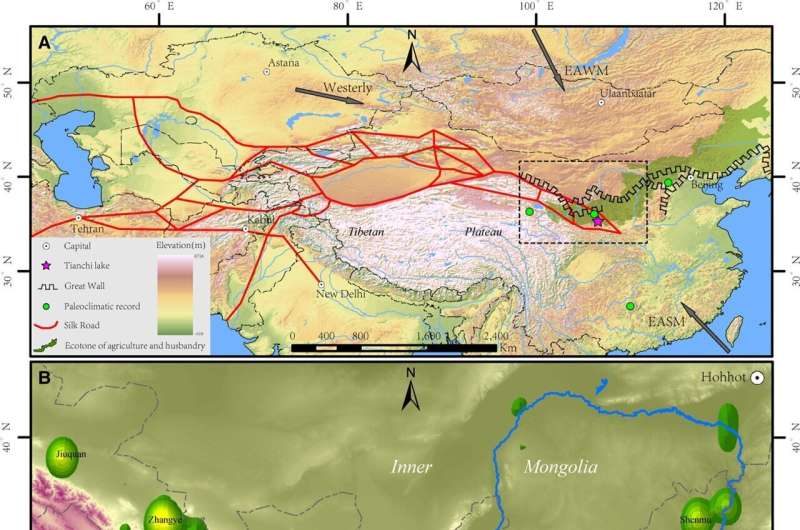 Warfare impact overtakes climate-controlled fires in the eastern Silk Roads since 2000 B.P.