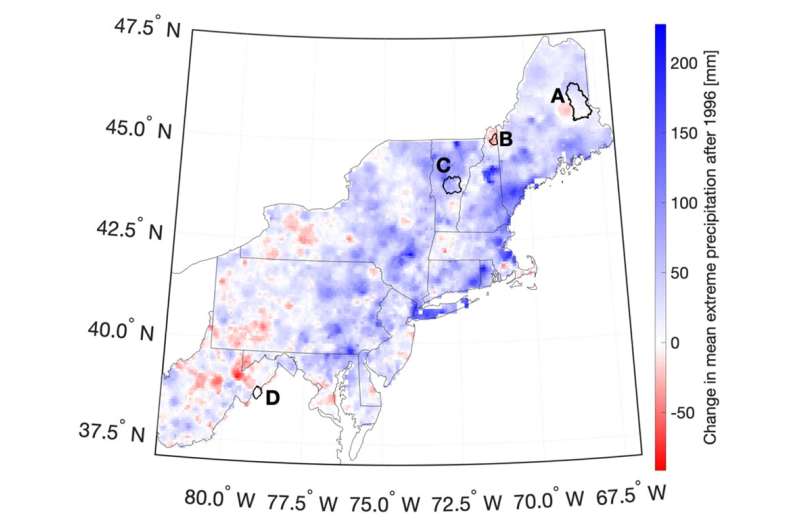 Warming climate will affect streamflow in the northeast
