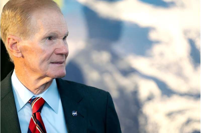 Warning of the dangers of climate change, NASA administrator Bill Nelson said: 'Mother Nature is sending us a message'