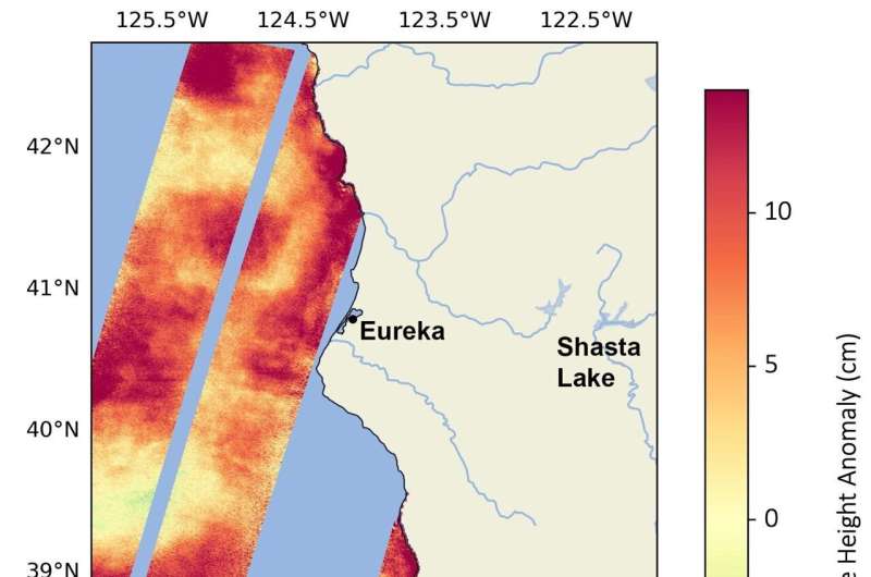 Water-watching satellite monitors warming ocean off California coast