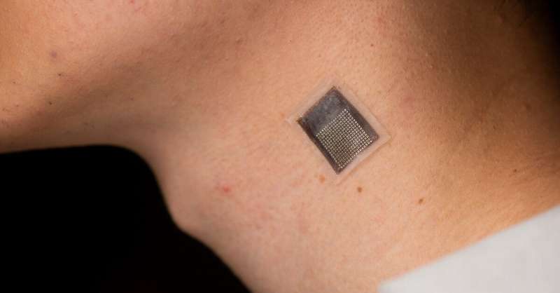 Wearable ultrasound patch provide non-invasive deep tissue monitoring