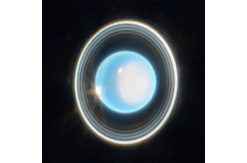 Webb adds another ringed world with new image of Uranus