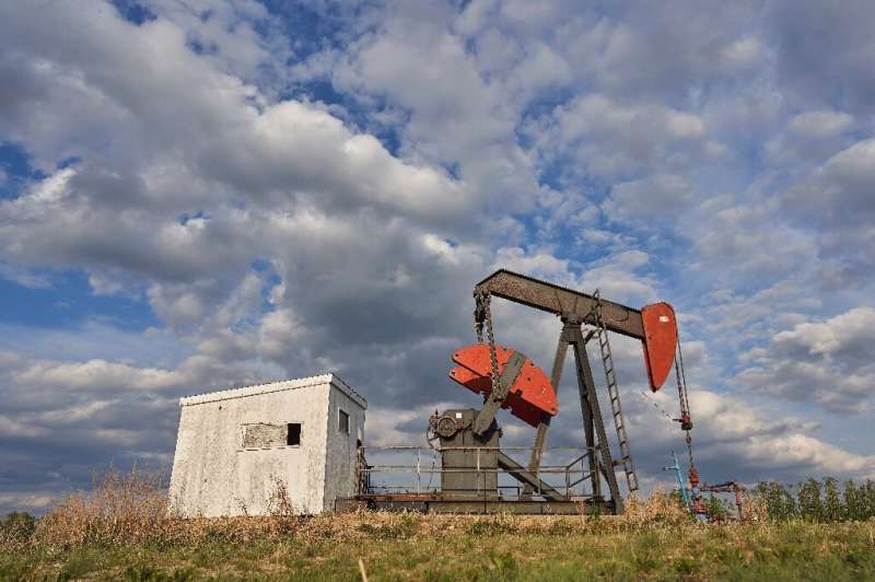 Western Canada has tens of thousands of inactive oil wells, like this one near Red Deer in Alberta province
