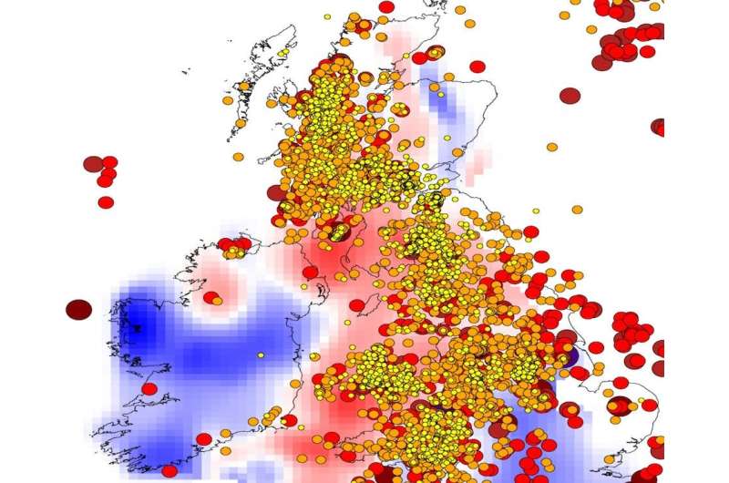 Why earthquakes happen all the time in Britain but not in Ireland
