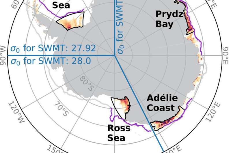 Wind is a major driver of Antarctic deep water formation and the planet's ocean circulation