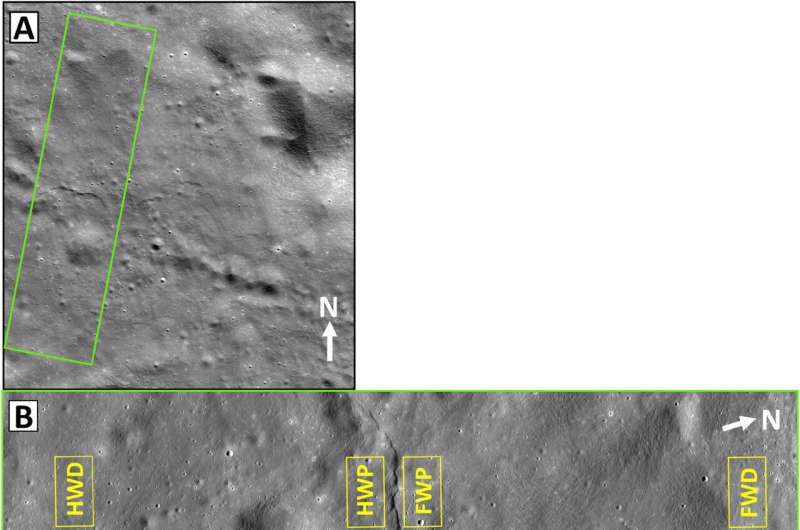 Lunar landforms indicate geologically recent seismic activity on the Moon