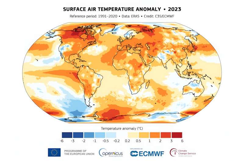 2023 fue el año más caluroso de la historia y Canadá se está calentando más rápido que cualquier otro lugar del mundo