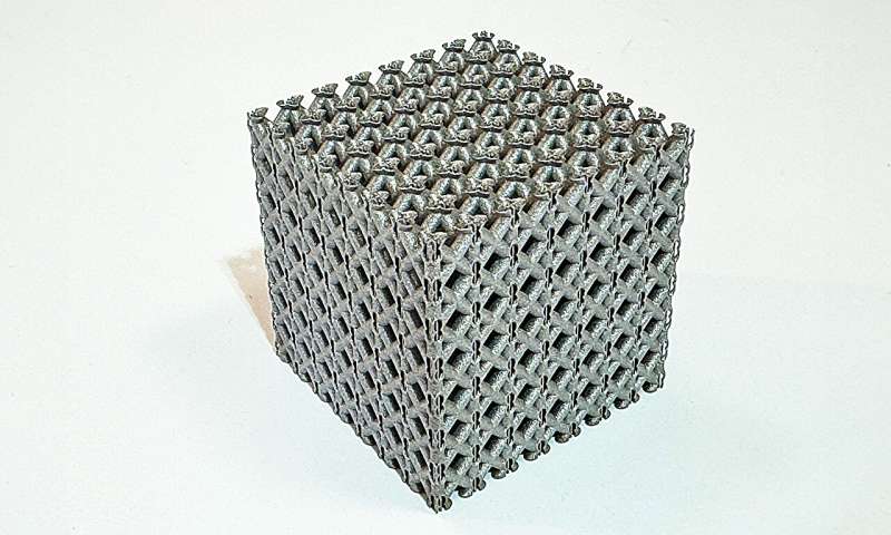 3D printed titanium structure shows supernatural strength