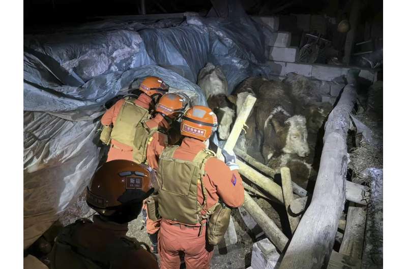 7.1 magnitude earthquake rattles part of western China, injuring 6 people and collapsing 47 homes