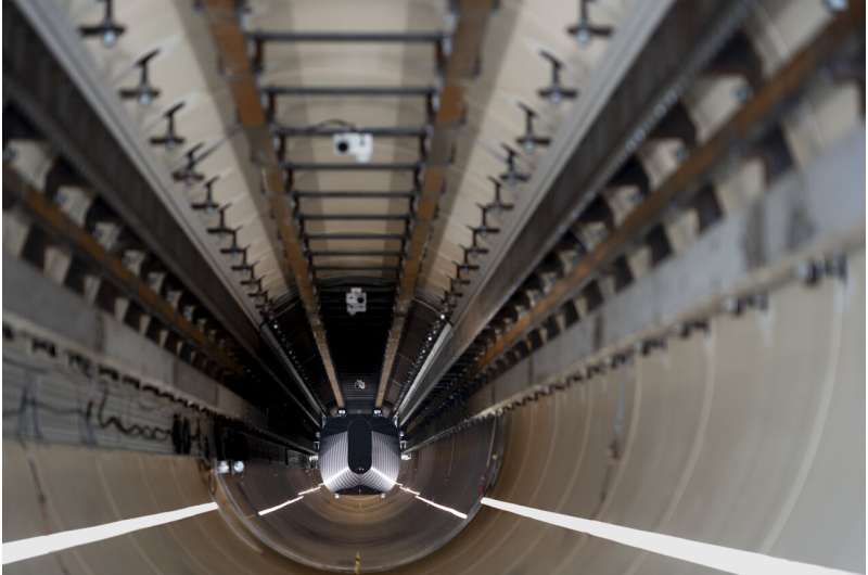 A capsule has been propelled through a hyperloop test tube in a step forward for the transit system