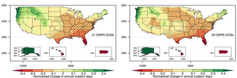 A new way to quantify climate change impacts: "Outdoor days"