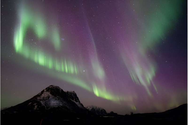 A solar storm could  bring auroras -- such as that seen here in Norway on May 10, 2024 -- to night skies where such phenomenon aren't normally visible