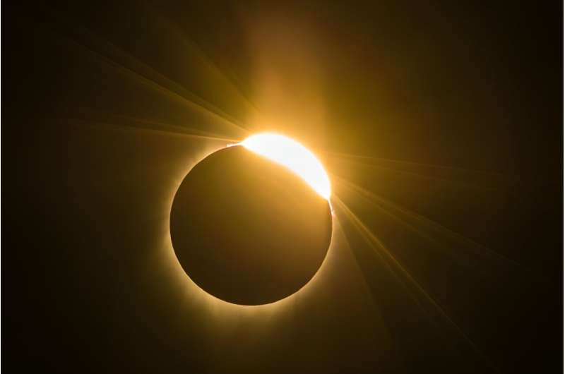 A total solar eclipse will be seen across the United States in April 2024 -- this was a view of the 2017 eclipse in Oregon