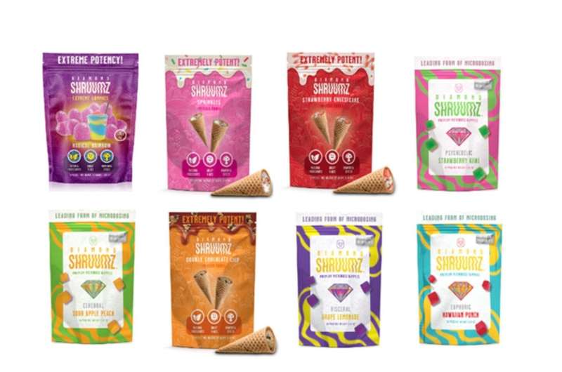 All diamond shruumz edibles recalled over high levels of mushroom toxin in products