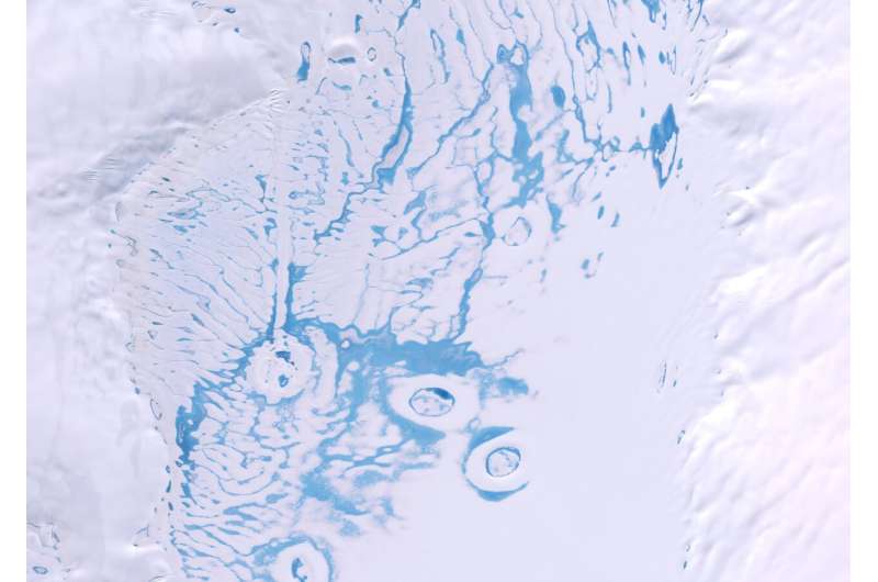 Antarctic ice shelves hold twice as much meltwater as previously thought