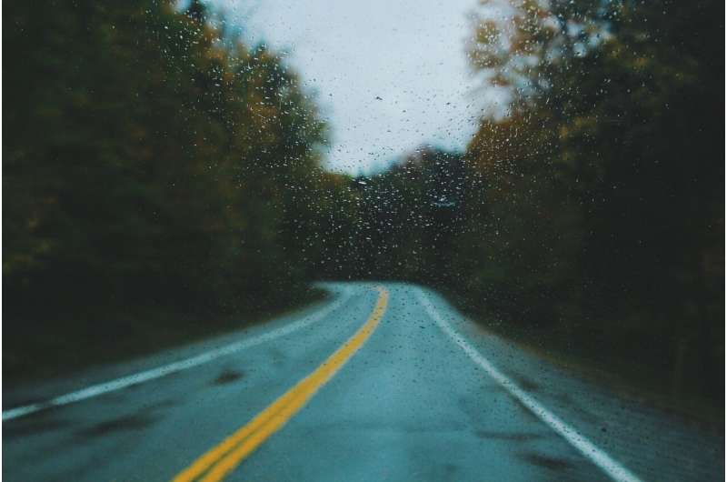 blurred road