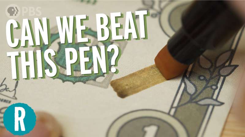 Can science beat counterfeit detector pens? (video)
