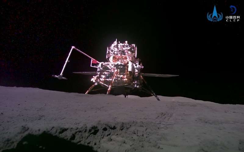 Chang'e-6's lunar lander used a drill and robotic arm to scoop up samples on the far side of the Moon