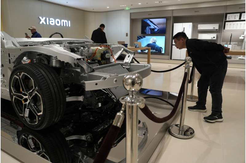 China's latest EV is a 'connected' car from smart phone and electronics maker Xiaomi
