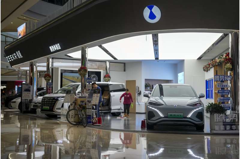 Chinese auto exports rose 64% in 2023, with strong push by EVs, as makers expanded overseas