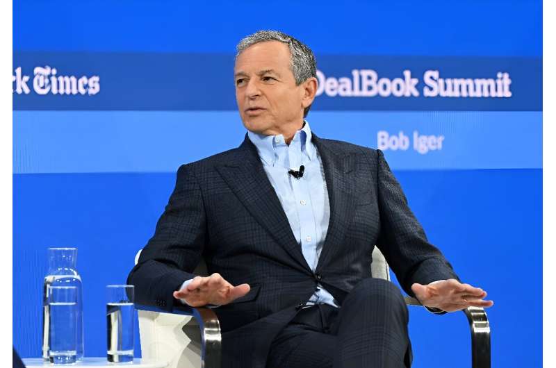 Disney CEO Robert Iger speaks onstage during The New York Times Dealbook Summit 2023