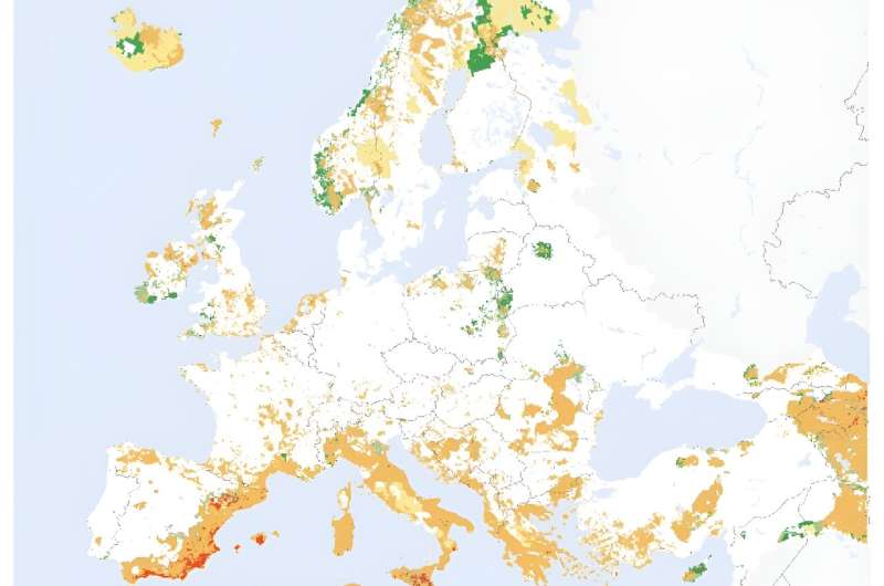Drought in Europe at the start of February 2024