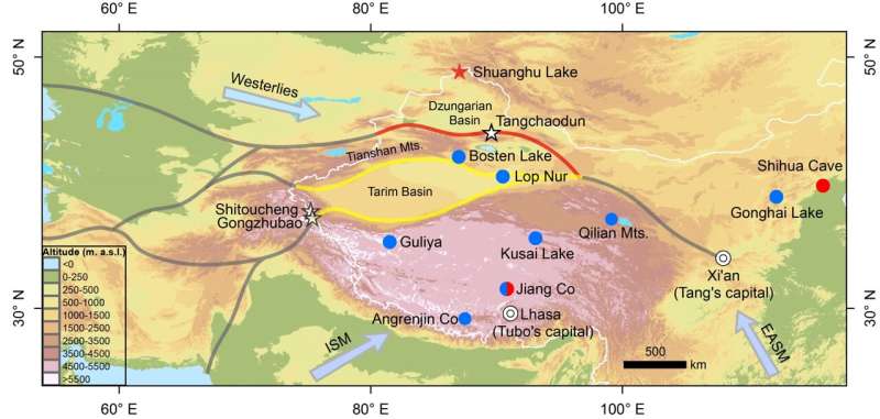 Either harsh or benign climate could drive the shift of iconic transport route known as the ancient Silk Road